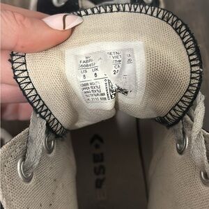 Black platform converse